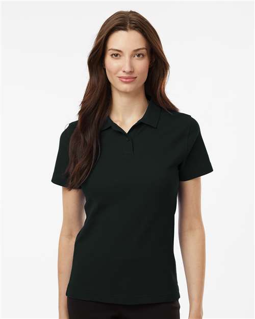 Black Women's Pique Polo - 62800L