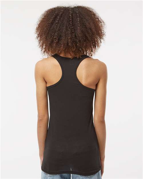 Black Women's Poly-Rich Racerback Tank Top - 190