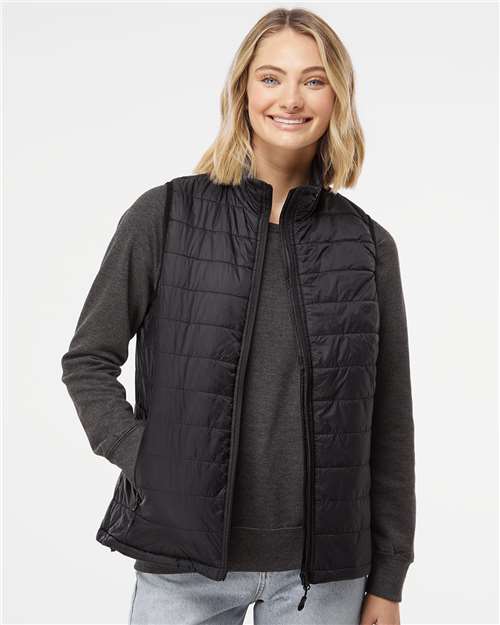 Black Women's Puffer Vest - EXP220PFV