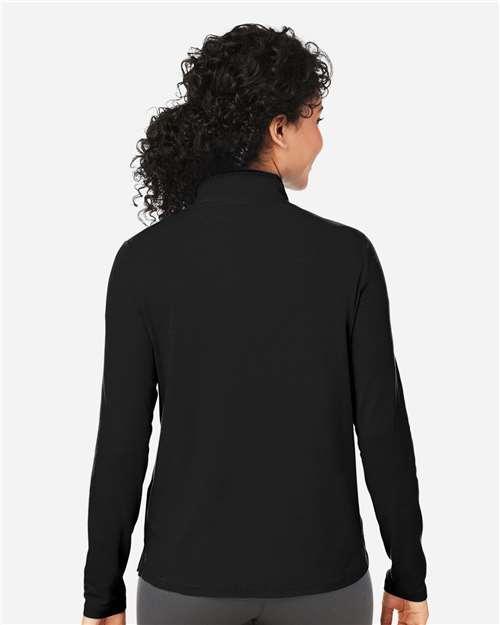 Black Women's Raleigh Stretch Quarter-Zip Pullover - DG425W