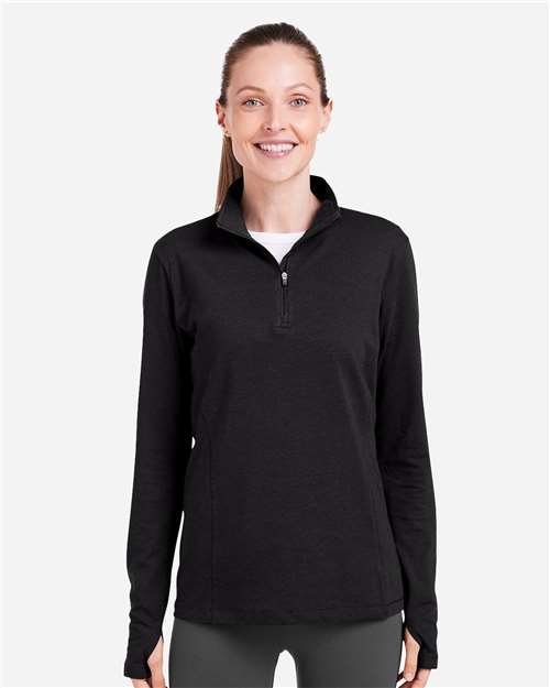 Black Women's Recess Quarter-Zip Pullover - TW300