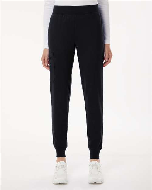Black Women's Rubi Ultrasoft Scrub Joggers - Petite Sizes - W40001P