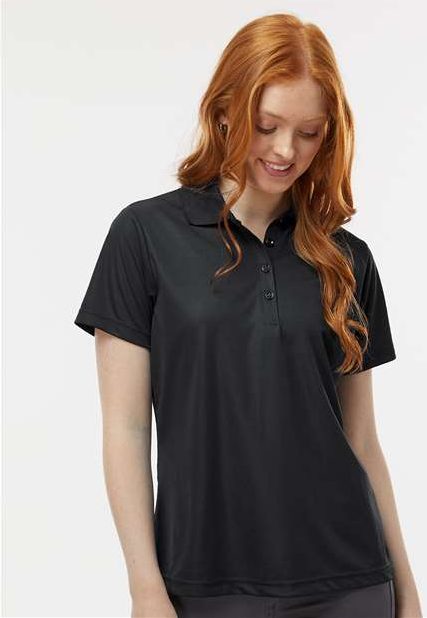 Black Women's Sebring Performance Polo - 504
