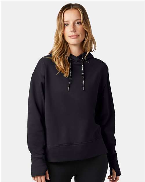 Black Women's Sport Hooded Sweatshirt - CHP100
