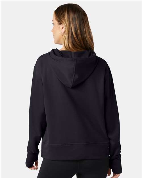 Black Women's Sport Hooded Sweatshirt - CHP100