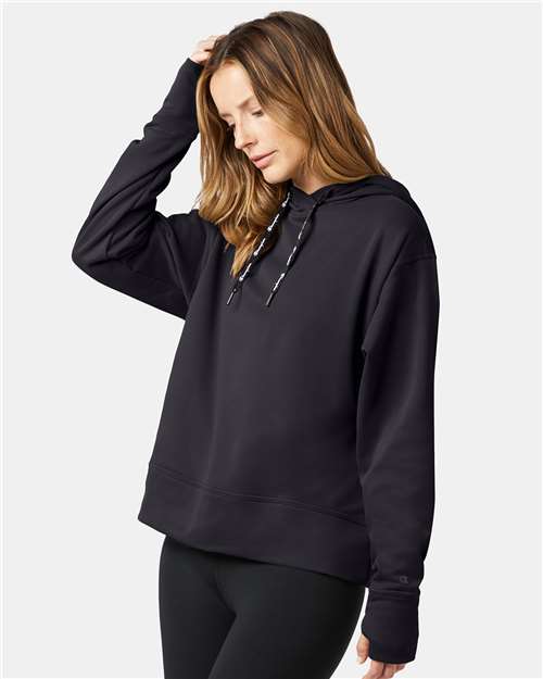 Black Women's Sport Hooded Sweatshirt - CHP100