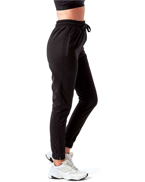 Black Womens Spun Dyed Jogger - TD499