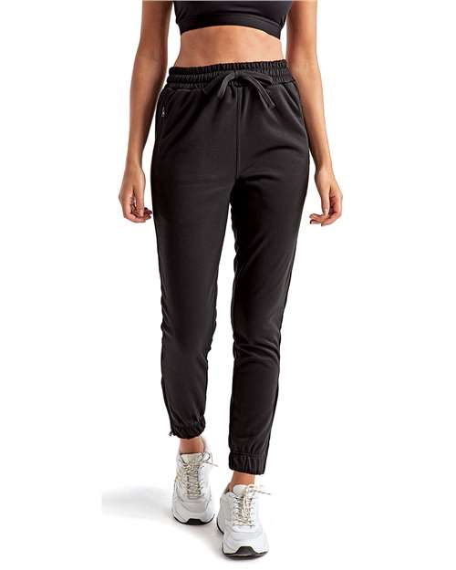 Black Womens Spun Dyed Jogger - TD499
