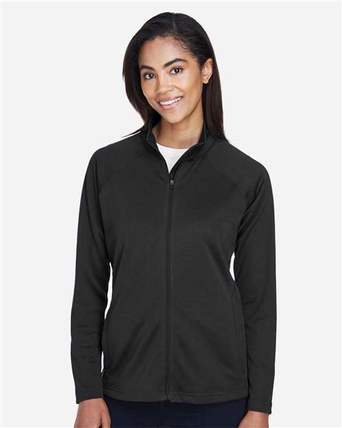 Black Women's Stretch Tech-Shell® Compass Full-Zip Jacket - DG420W