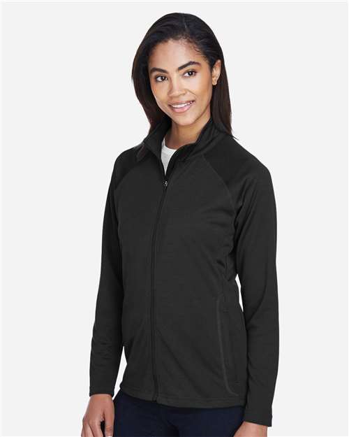 Black Women's Stretch Tech-Shell® Compass Full-Zip Jacket - DG420W