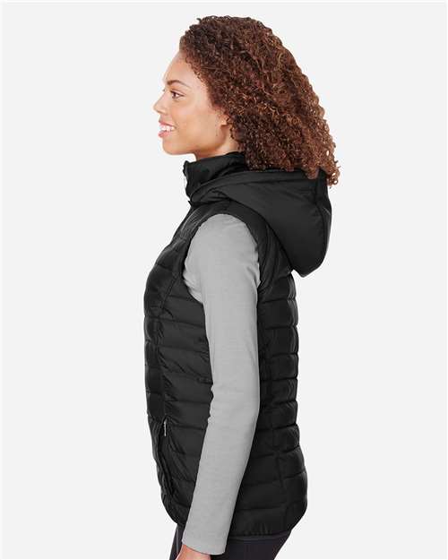 Black Women's Supreme Puffer Vest - S16641