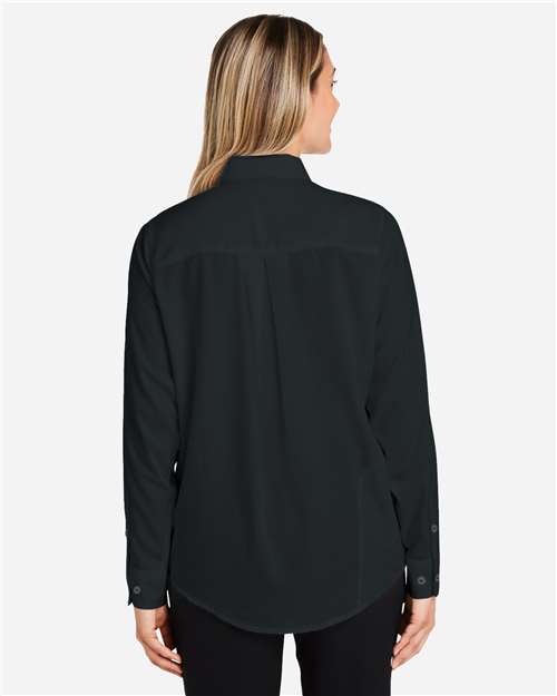 Black Women's Tide Point Long Sleeve Shirt - H615006