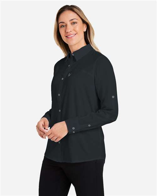 Black Women's Tide Point Long Sleeve Shirt - H615006