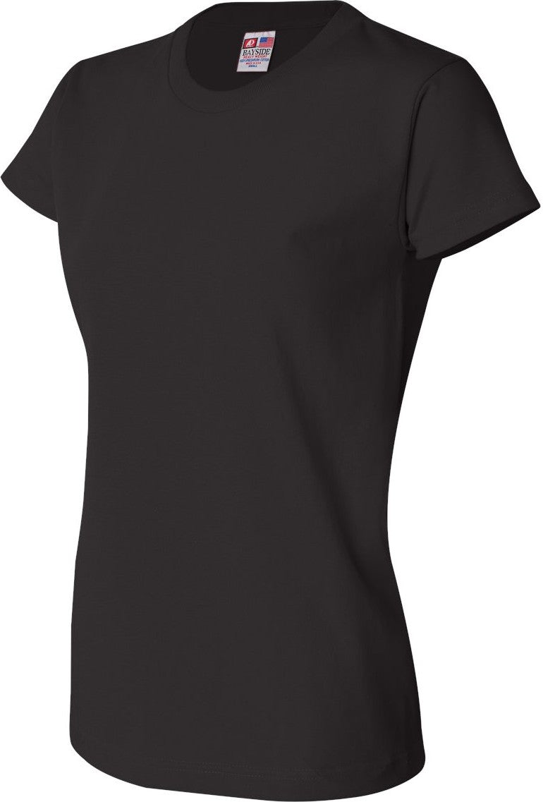 Black Women's USA-Made T-Shirt - 3325