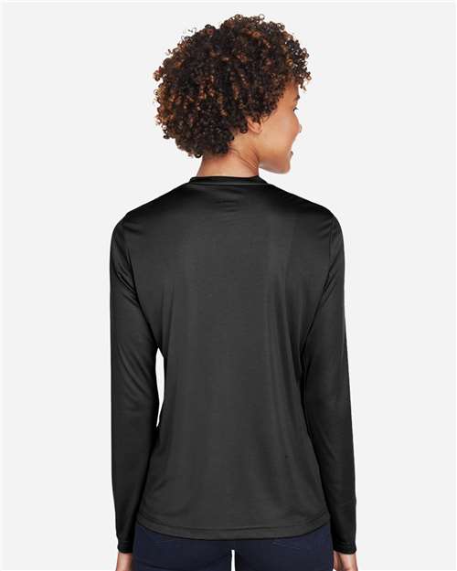 Black Women's Zone Performance Long Sleeve T-Shirt - TT11WL