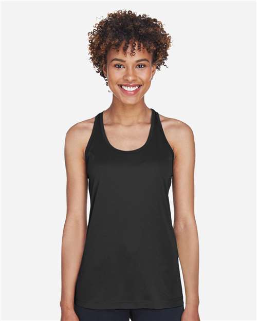 Black Women's Zone Performance Racerback Tank - TT11WRC