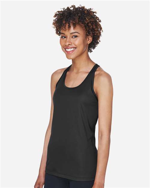 Black Women's Zone Performance Racerback Tank - TT11WRC