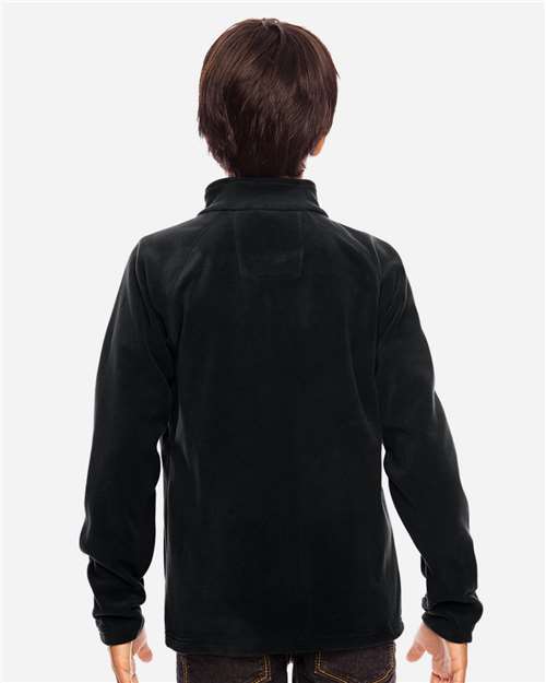 Black Youth Campus Microfleece Jacket - TT90Y
