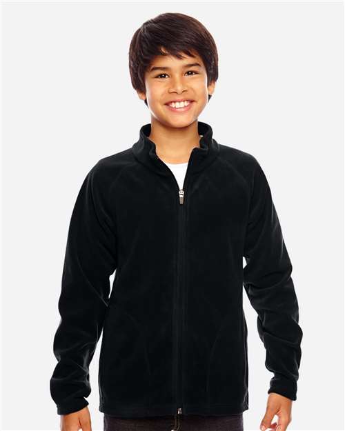 Black Youth Campus Microfleece Jacket - TT90Y