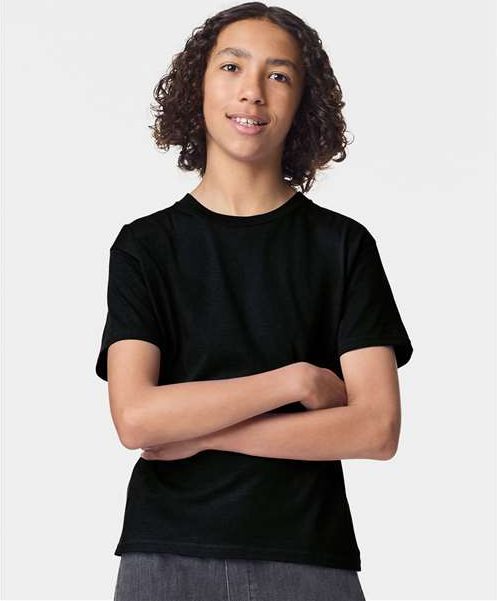 Black Youth Fine Jersey Tee - 2001Y
