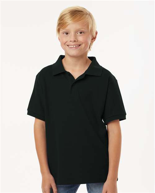 Black Youth Pique Polo - 62800Y