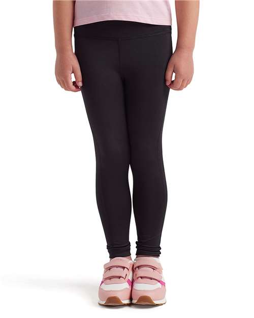 Black Youth Recycled Performance Legging - TD31B