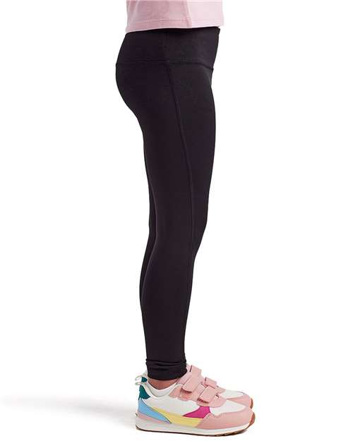 Black Youth Recycled Performance Legging - TD31B