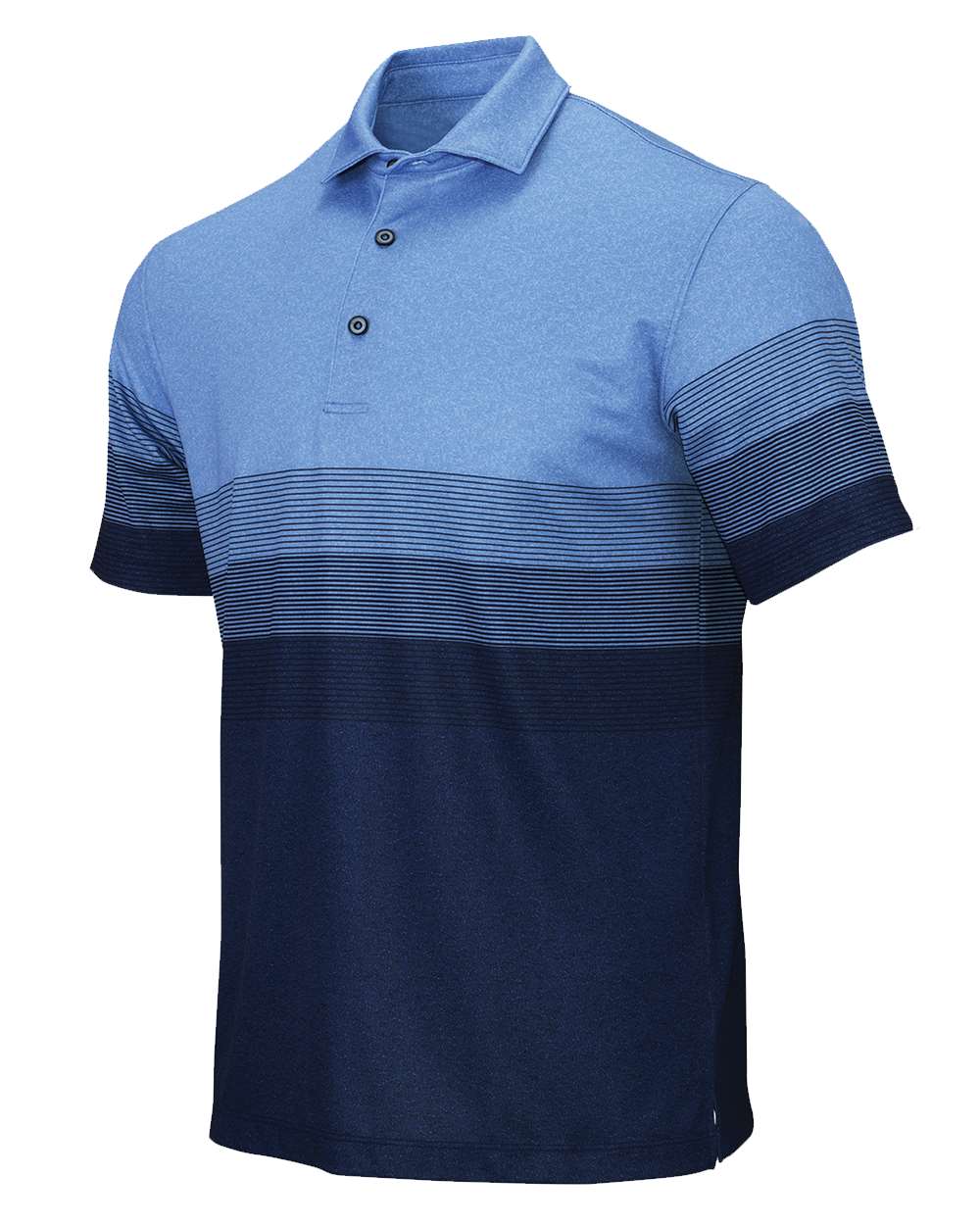 Blue Heather Belmont Sublimated Heathered Polo - 153