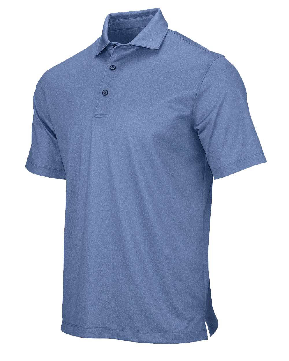 Blue Heather Derby Sublimated Heathered Polo - 152