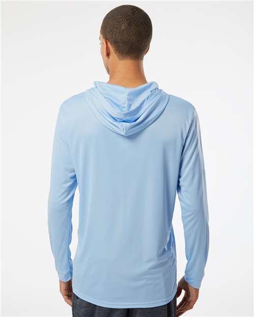 Blue Mist Bahama Performance Hooded Long Sleeve T-Shirt - 220