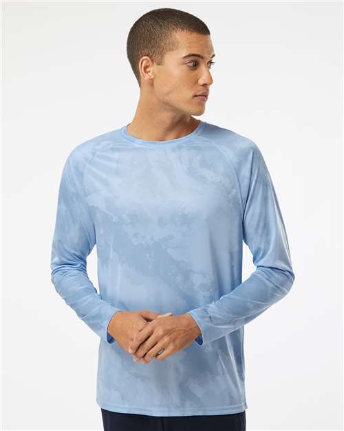 Blue Mist Cabo Camo Performance Long Sleeve T-Shirt - 228