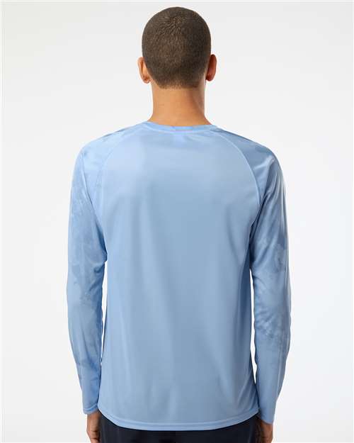 Blue Mist Cabo Camo Performance Long Sleeve T-Shirt - 228
