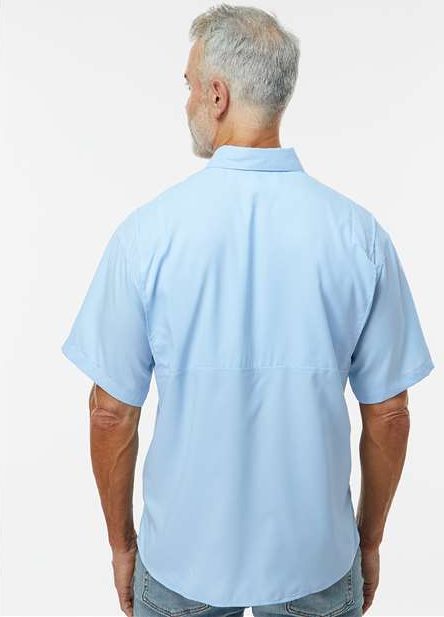 Blue Mist Hatteras Performance Short Sleeve Fishing Shirt - 700