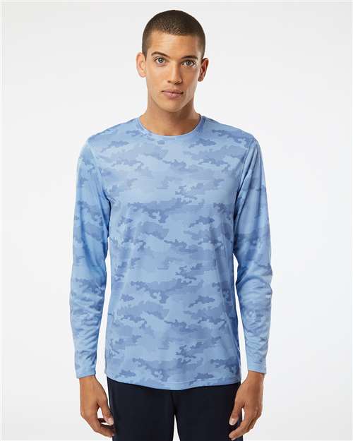 Blue Mist Pompano Performance Camo Long Sleeve T-Shirt - 217