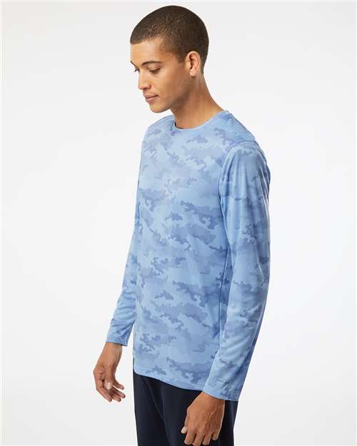 Blue Mist Pompano Performance Camo Long Sleeve T-Shirt - 217