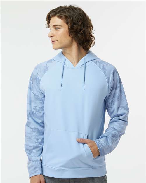 Blue Mist Tahoe Camo Fleece Hooded Sweatshirt - 306