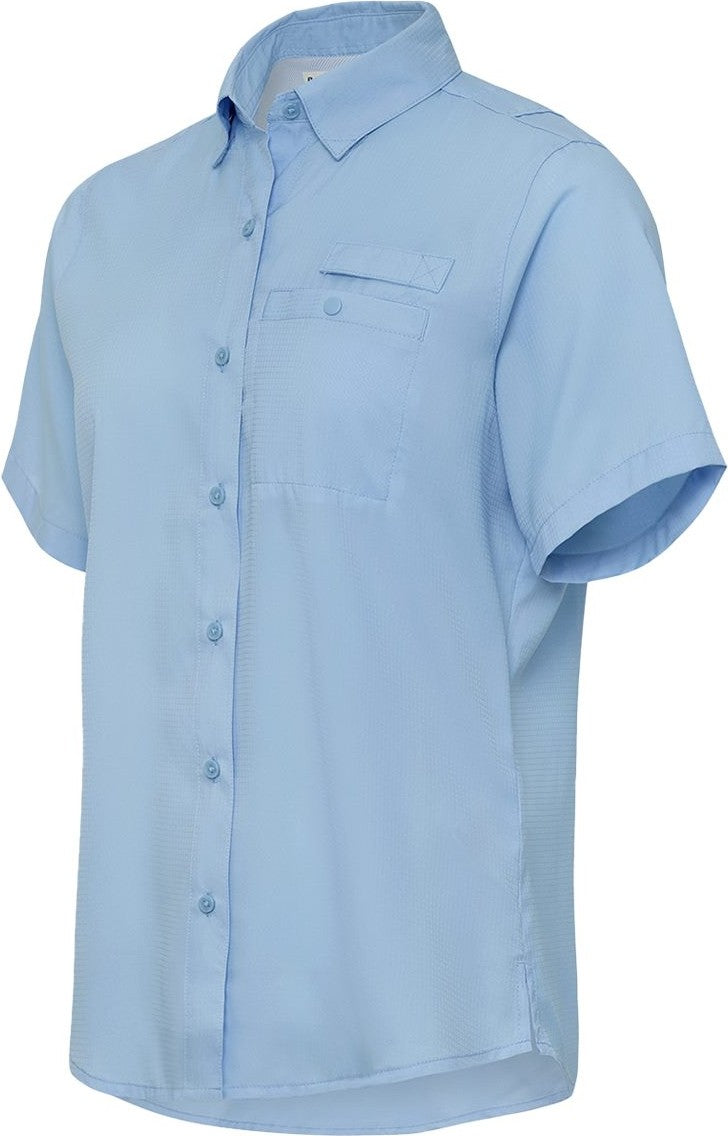 Blue Mist Women's Hatteras Performance Short Sleeve Fishing Shirt - 704