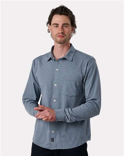 Blue Rainbow Eco Button Down Shirt - EC650
