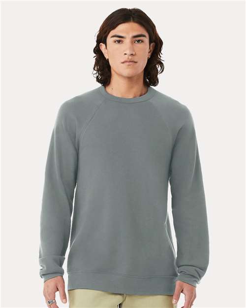 Blue Storm Sponge Fleece Raglan Crewneck Sweatshirt - 3901