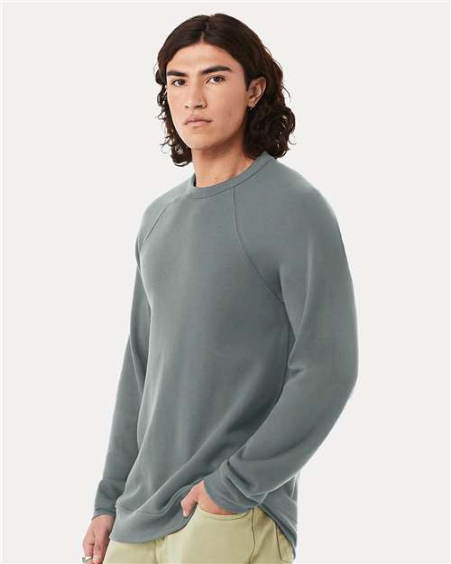 Blue Storm Sponge Fleece Raglan Crewneck Sweatshirt - 3901