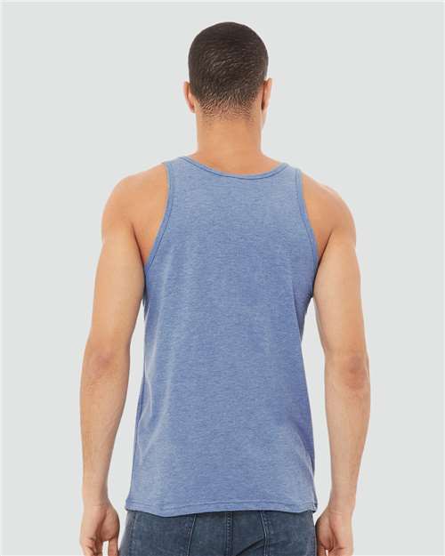 Blue Triblend Triblend Tank - 3484