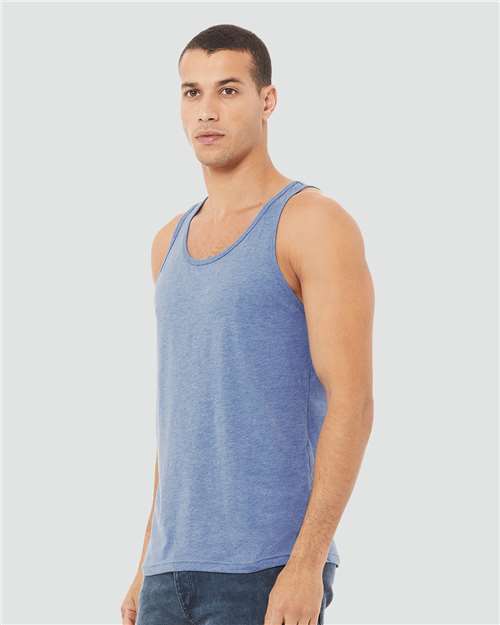 Blue Triblend Triblend Tank - 3484