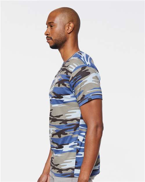 Blue Woodland Camo Tee - 3907
