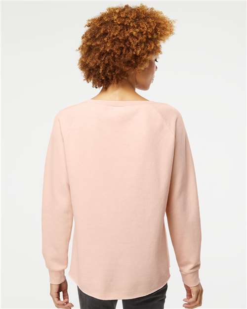 Blush Women's California Wave Wash Crewneck Sweatshirt - PRM2000