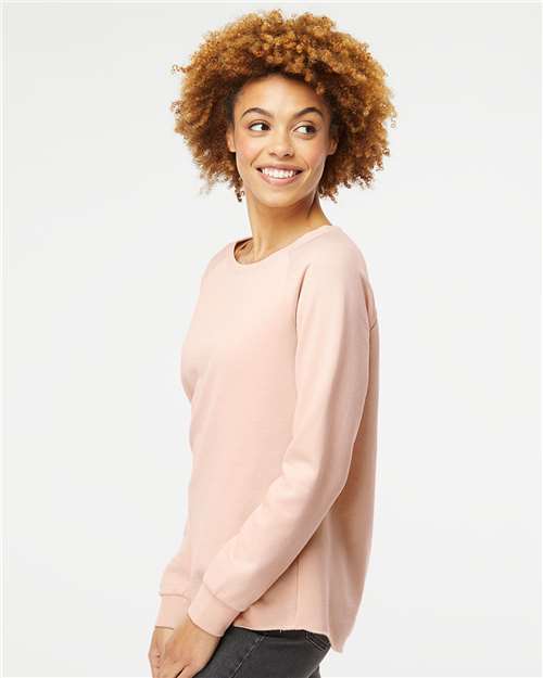 Blush Women's California Wave Wash Crewneck Sweatshirt - PRM2000