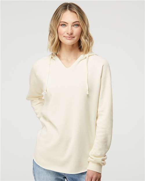 Bone Women’s Lightweight California Wave Wash Hooded Sweatshirt - PRM2500