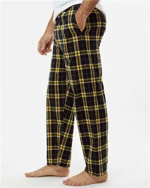Boxercraft Bm6624 Harley Flannel Pants - Black Gold