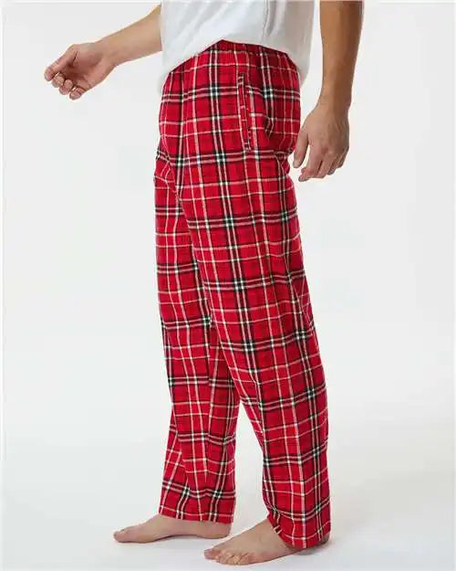 Boxercraft Bm6624 Harley Flannel Pants - Red White