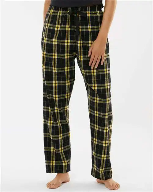 Boxercraft Bw6620 Women’s Haley Flannel Pants - Black Gold
