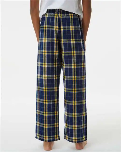 Boxercraft By6624 Youth Flannel Pants - Navy Gold